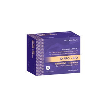 Slovakiapharm 10 PRO - BIO PREMIUM + vláknina kapsuly 30 ks